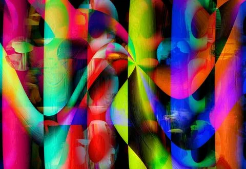 Modern pattern studies, manipulation background 스톡 일러스트