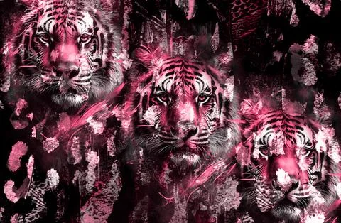 Modern pattern studies, manipulation background Stock Illustration