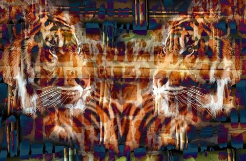 Modern pattern studies, manipulation background Stock Illustration