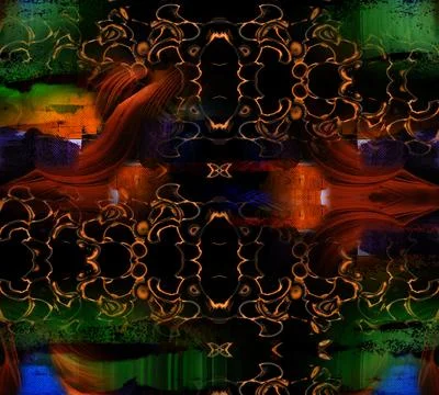 Modern pattern studies, manipulation background Stock Illustration