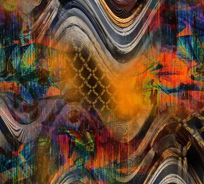 Modern pattern studies, manipulation background 스톡 일러스트