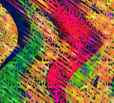 Modern pattern studies, manipulation background Illustrazione stock