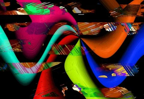 Modern pattern studies, manipulation background Stock Illustration