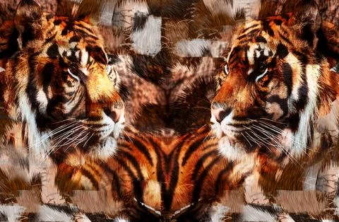 Modern pattern studies, manipulation background Stock Illustration