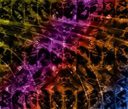 Modern pattern studies, manipulation background イラスト素材