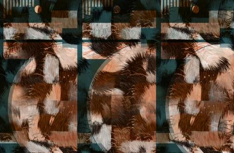 Modern pattern studies, manipulation background Stock Illustration