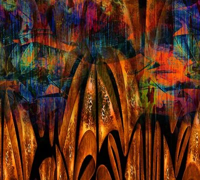 Modern pattern studies, manipulation background Stock Illustration