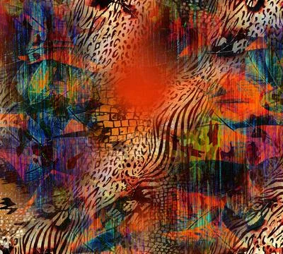 Modern pattern studies, manipulation background Stock Illustration