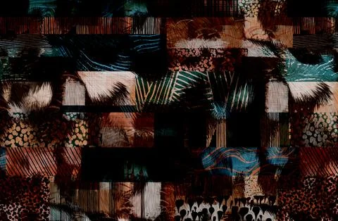 Modern pattern studies, manipulation background イラスト素材