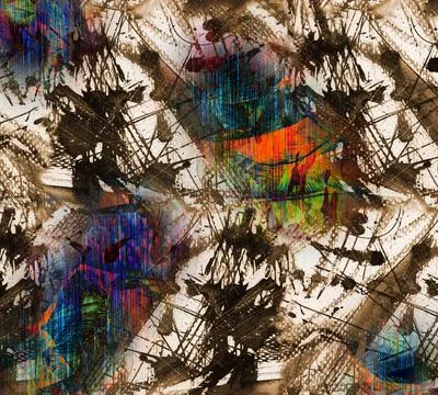 Modern pattern studies, manipulation background Stock Illustration