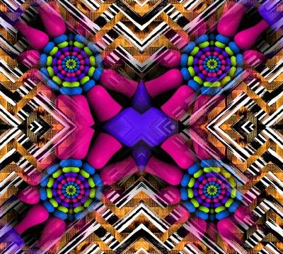 Modern pattern studies, manipulation background Stock Illustration