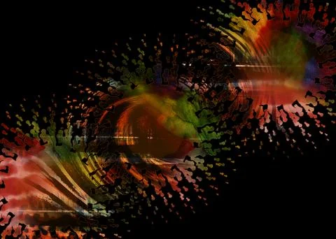 Modern pattern studies, manipulation background 스톡 일러스트