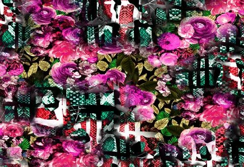 Modern pattern studies, manipulation background Stock Illustration