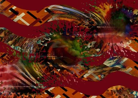 Modern pattern studies, manipulation background Stock Illustration