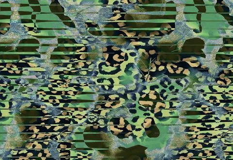 Modern pattern studies, manipulation background Illustrazione stock