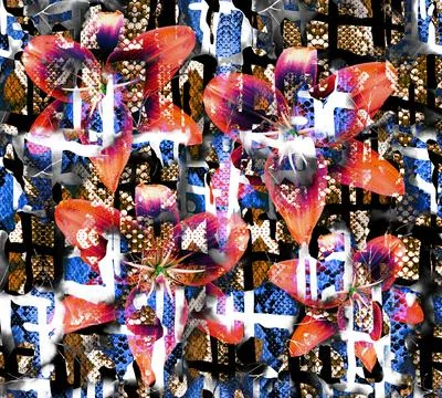 Modern pattern studies, manipulation background Stock Illustration