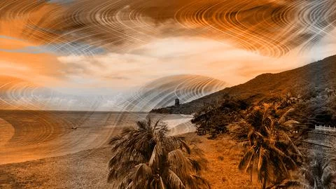 Modern pattern studies, manipulation background Foto stock