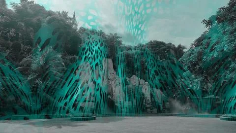 Modern pattern studies, manipulation background Foto stock