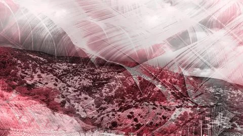 Modern pattern studies, manipulation background Foto stock