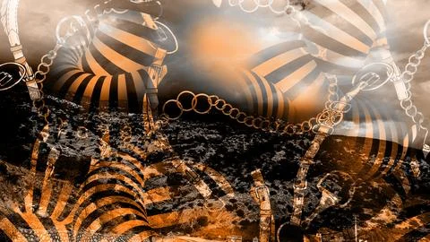 Modern pattern studies, manipulation background Stock Photos