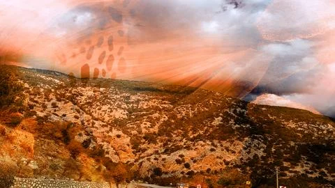 Modern pattern studies, manipulation background Foto stock