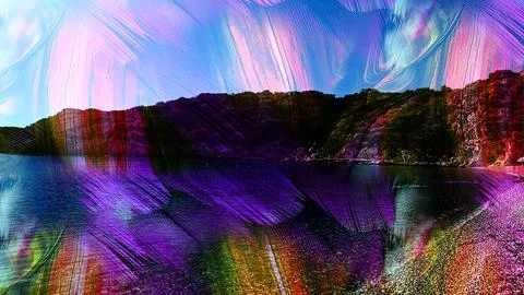 Modern pattern studies, manipulation background Foto stock