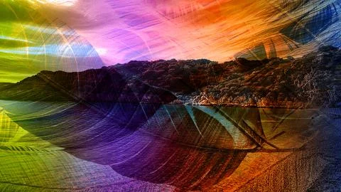 Modern pattern studies, manipulation background 스톡 사진