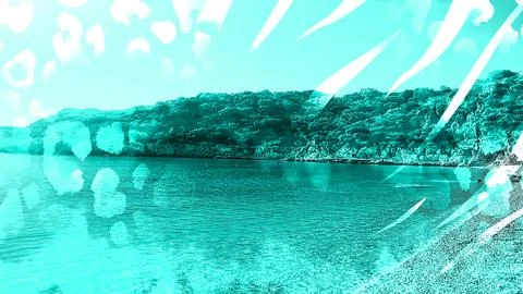 Modern pattern studies, manipulation background Foto stock