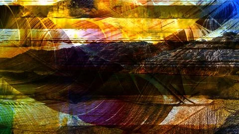 Modern pattern studies, manipulation background Foto stock