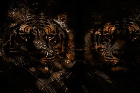 Modern pattern studies, manipulation background Foto stock