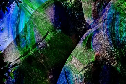 Modern pattern studies, manipulation background 写真素材