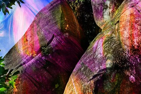 Modern pattern studies, manipulation background Foto stock