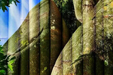 Modern pattern studies, manipulation background 写真素材