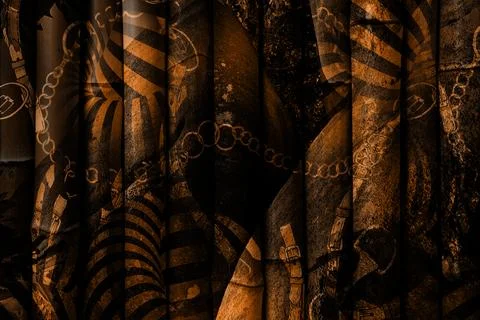 Modern pattern studies, manipulation background Foto stock