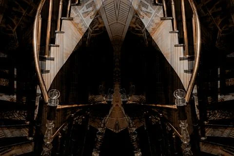 Modern pattern studies, manipulation background 스톡 사진