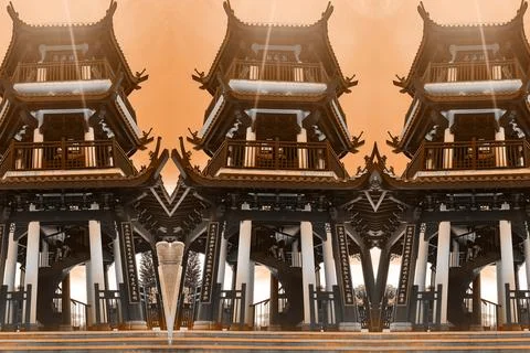 Modern pattern studies, manipulation background 写真素材