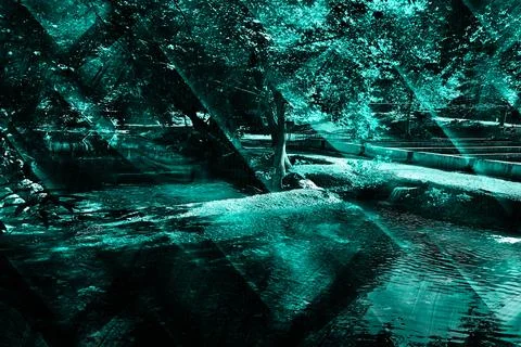 Modern pattern studies, manipulation background Foto stock