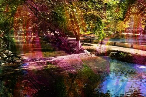 Modern pattern studies, manipulation background Stock Photos