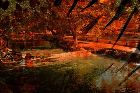 Modern pattern studies, manipulation background Foto stock