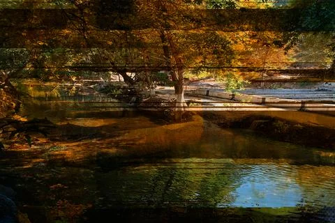 Modern pattern studies, manipulation background 스톡 사진