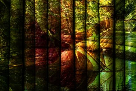 Modern pattern studies, manipulation background Foto stock