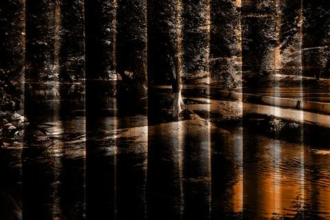 Modern pattern studies, manipulation background 写真素材