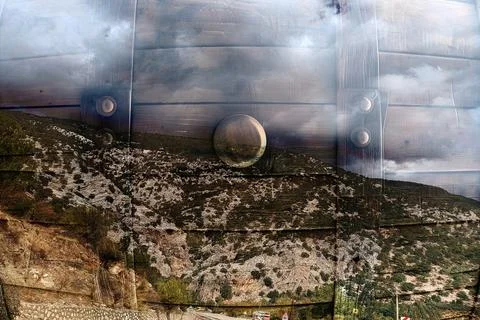 Modern pattern studies, manipulation background Foto stock