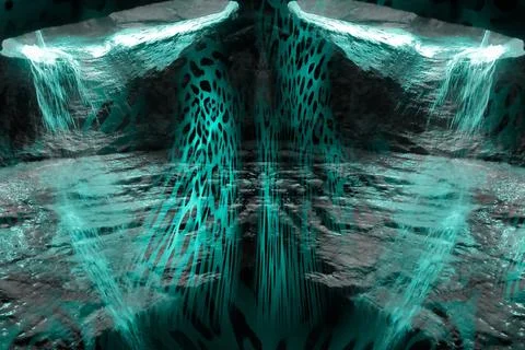 Modern pattern studies, manipulation background Foto stock