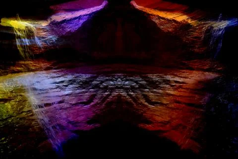 Modern pattern studies, manipulation background Foto stock
