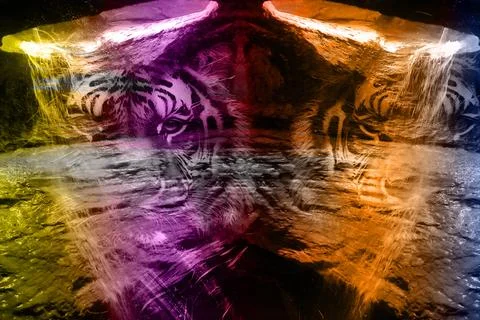 Modern pattern studies, manipulation background 스톡 사진