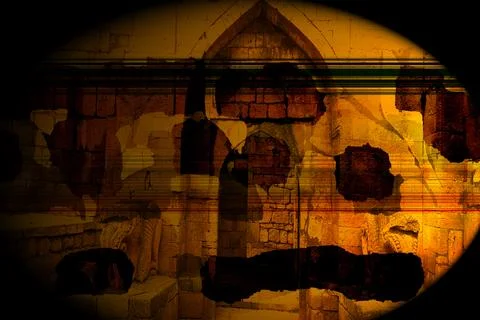 Modern pattern studies, manipulation background Foto stock