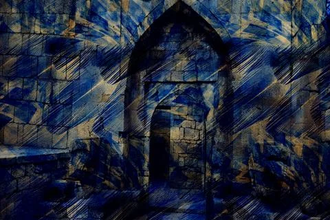 Modern pattern studies, manipulation background 写真素材