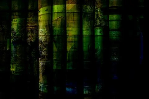 Modern pattern studies, manipulation background 写真素材