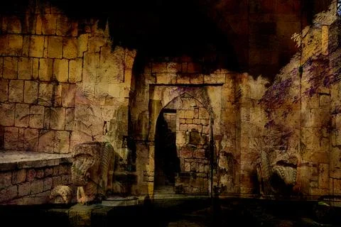 Modern pattern studies, manipulation background 写真素材